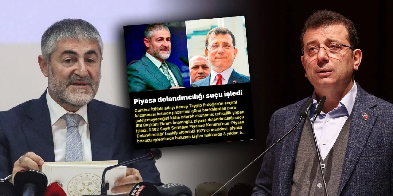 Nebati Dün Tweet Attı, Yeni Şafak Bugün İmamoğlu'nu Hedef Gösterdi