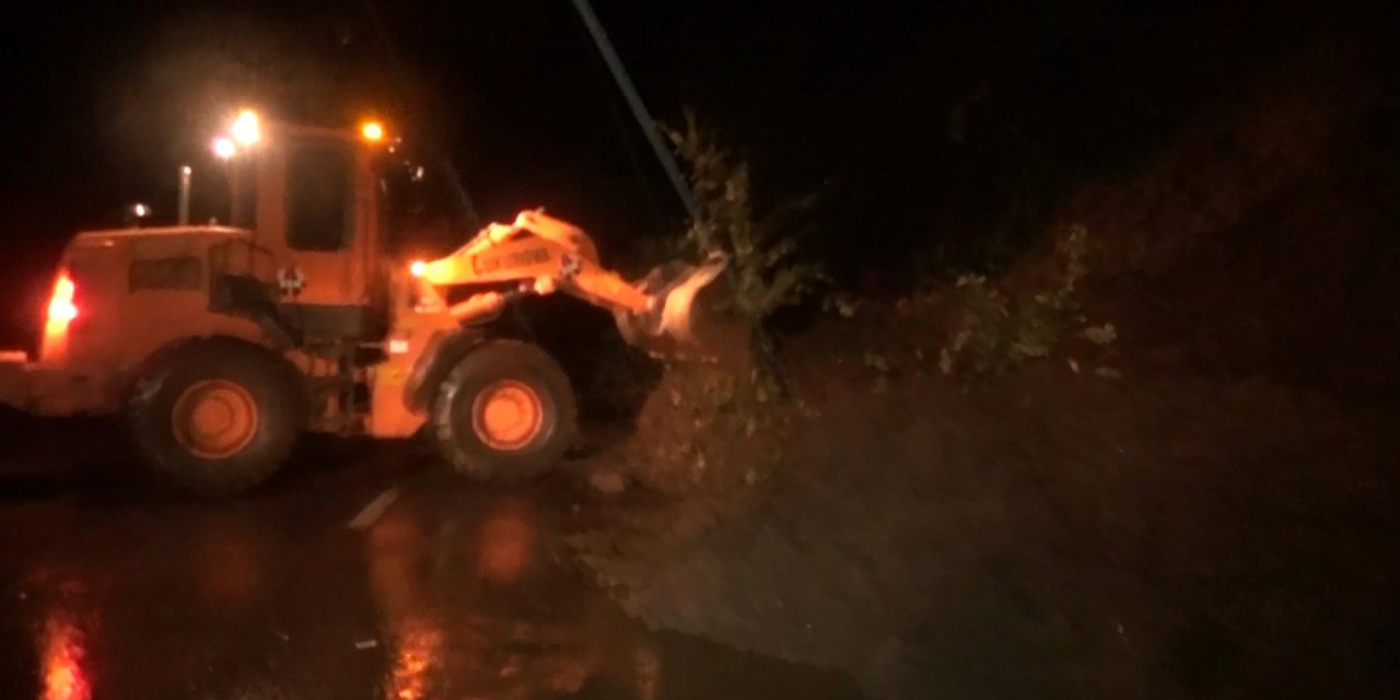 Doğu Karadeniz'de sağanak heyelanlara neden oldu
