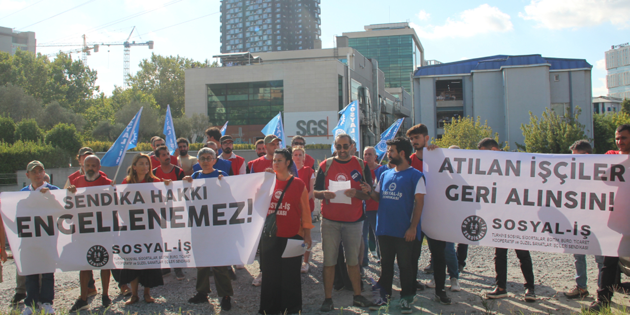 Sosyal-İş SGS önünden seslendi: ‘Atılan işçiler geri alınsın’