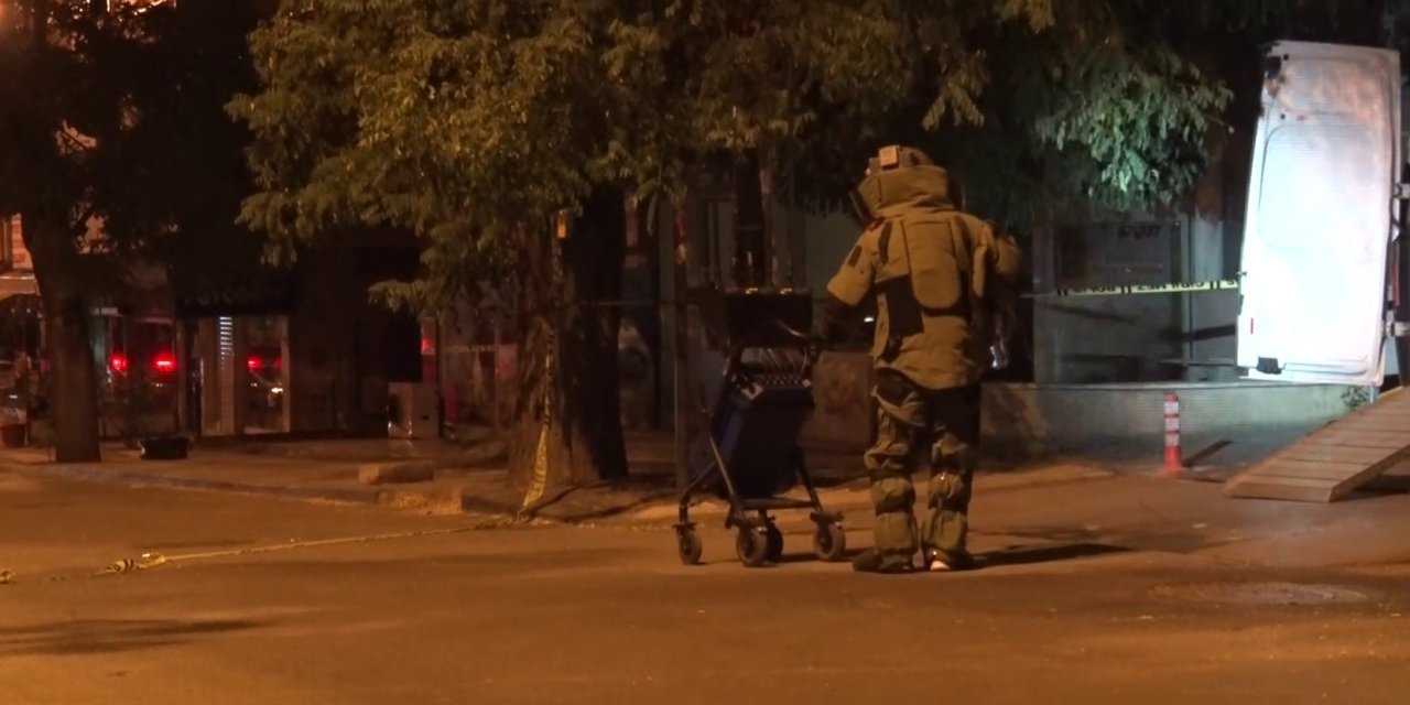 Ankara'da paniğe neden olan şüpheli çanta fünye ile patlatıldı
