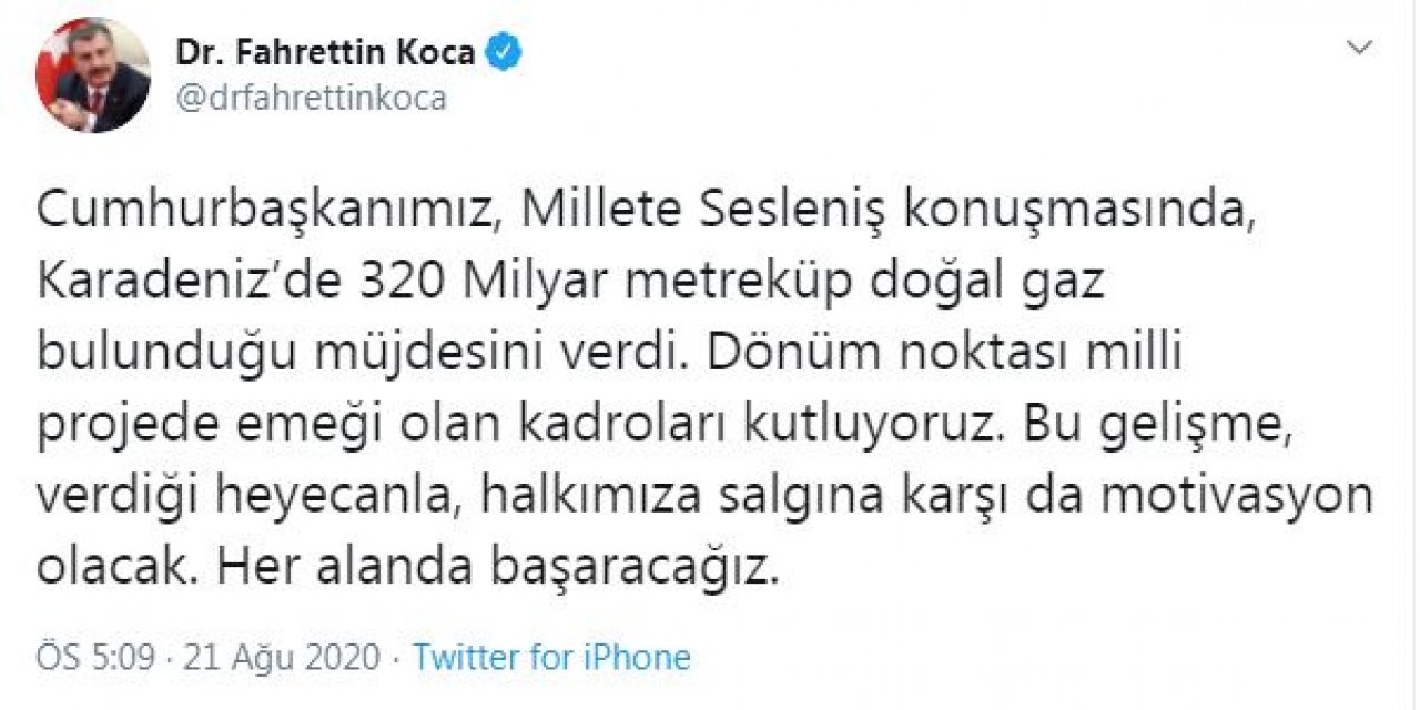 Bakan Koca: Bu gelişme, salgına karşı da motivasyon olacak