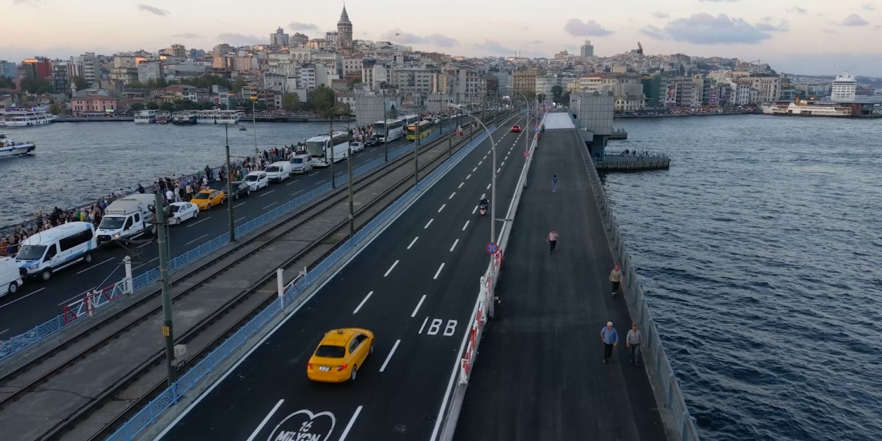 Galata Köprüsü’ndeki Çalışma Planlanandan Önce Bitirildi