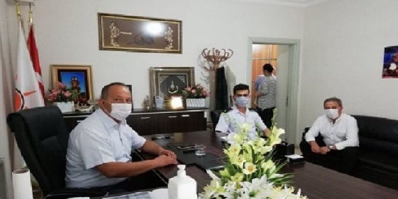 Malkara Jandarma Komutanı, AKP İlçe Başkanı'na hayırlı olsun ziyareti yaptı!