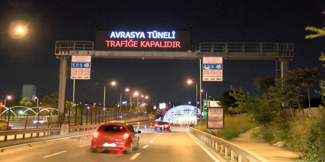 Avrasya Tüneli geçici olarak trafiğe kapatıldı