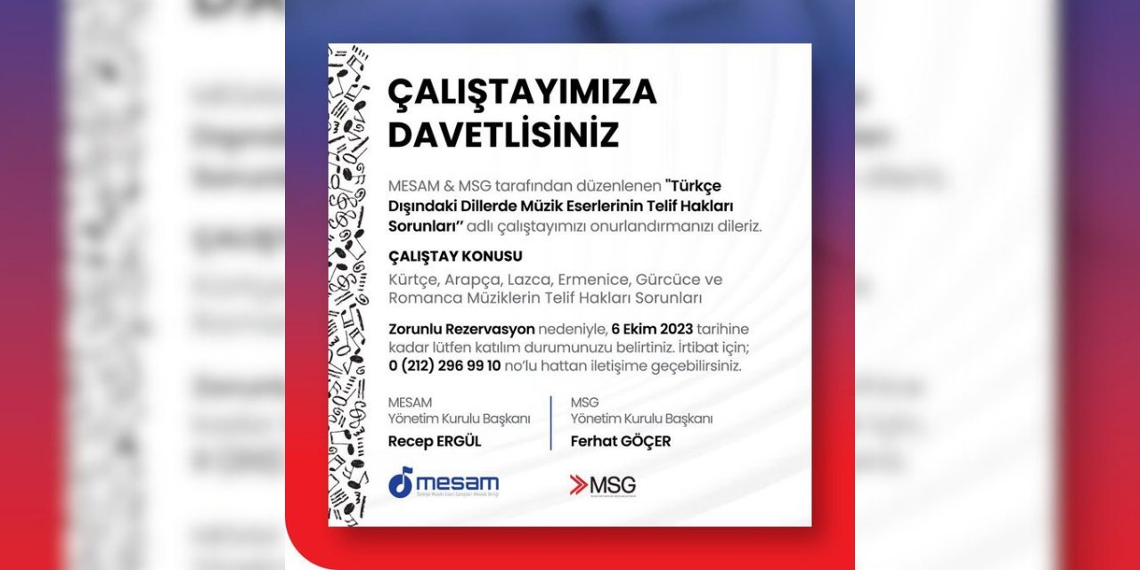MESAM'ın Kürtçe Müzik Çalıştayı'nın ismi değişti