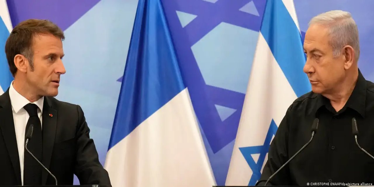 Macron: IŞİD'le mücadele koalisyonu Hamas'la da savaşsın