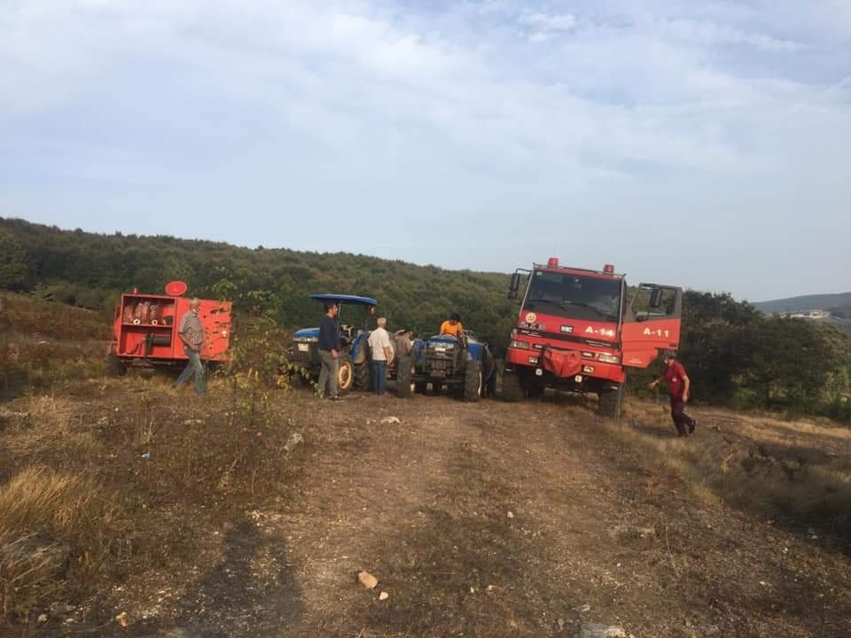 Kandıra'da orman yangını  söndürüldü.