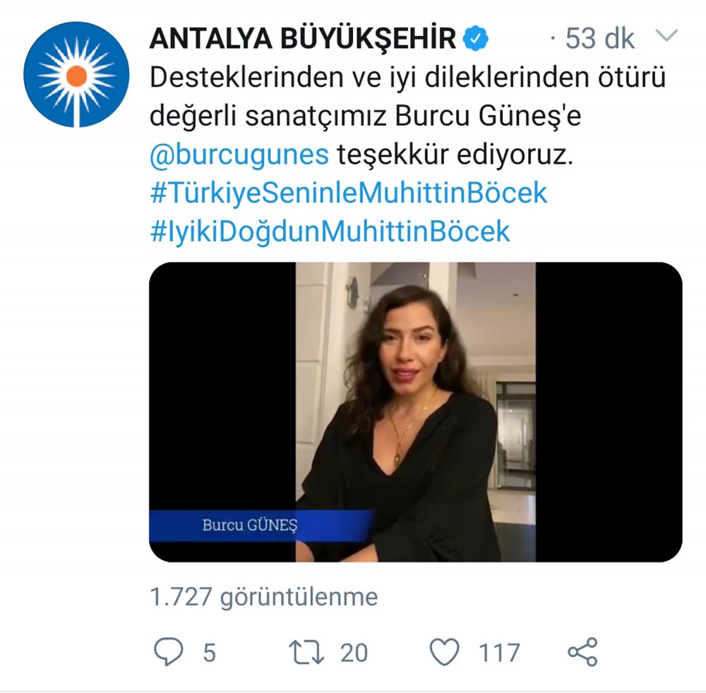 Sanatçılardan Başkan Böcek'e destek