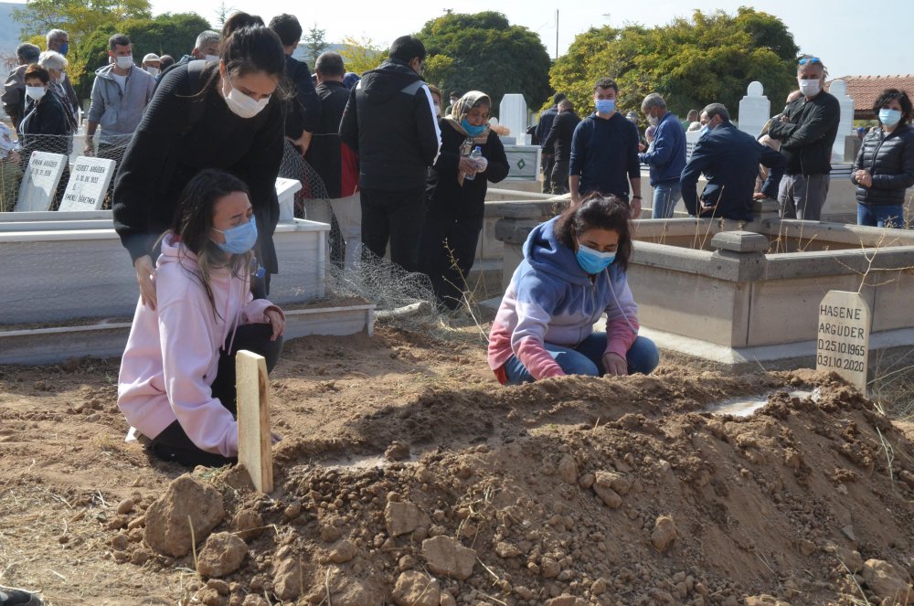 Depremde ölen 1 çocuk annesi Kayseri’de toprağa verildi