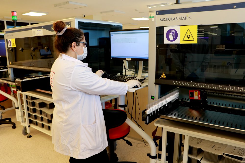 Yılda 600 bin ünite kan bu kanlaboratuvarda işleniyor