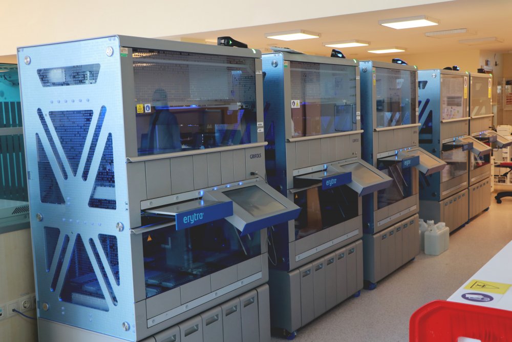 Yılda 600 bin ünite kan bu kanlaboratuvarda işleniyor