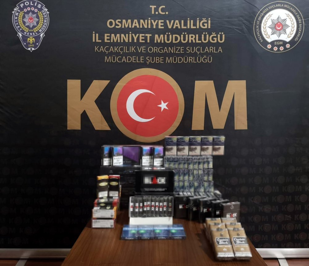 Osmaniye'de kaçakçılık operasyonu