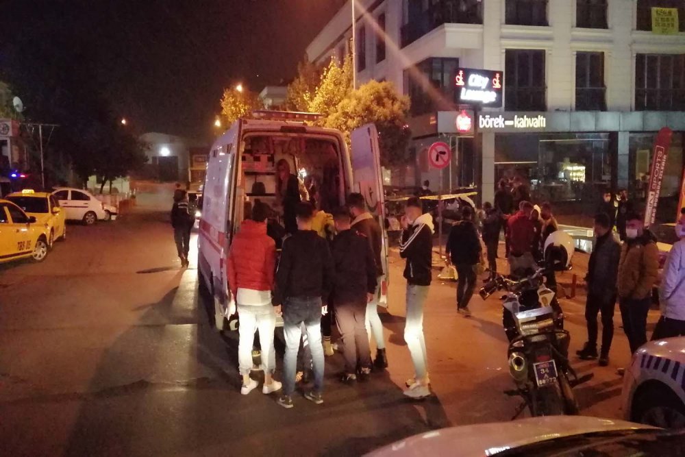 Şişli'de iki grup arasındaki silahlı kavga kamerada