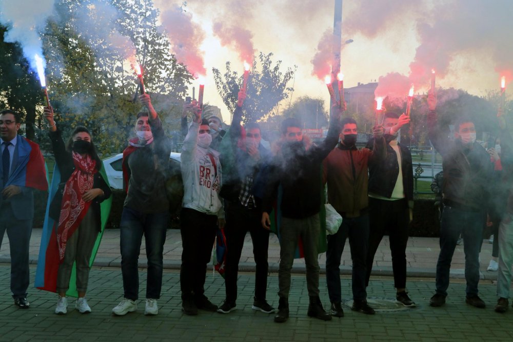 Azerbaycan'ın Karabağ zaferi Eskişehir'de coşkuyla kutlandı