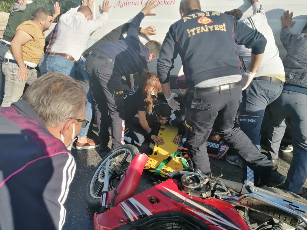 Aydın'da trafik kazası: 1'i ağır 2 yaralı 