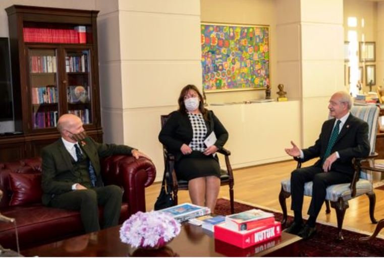 Kılıçdaroğlu, Birleşik Krallık Türkiye Büyükelçisi Chilcott'u kabul etti