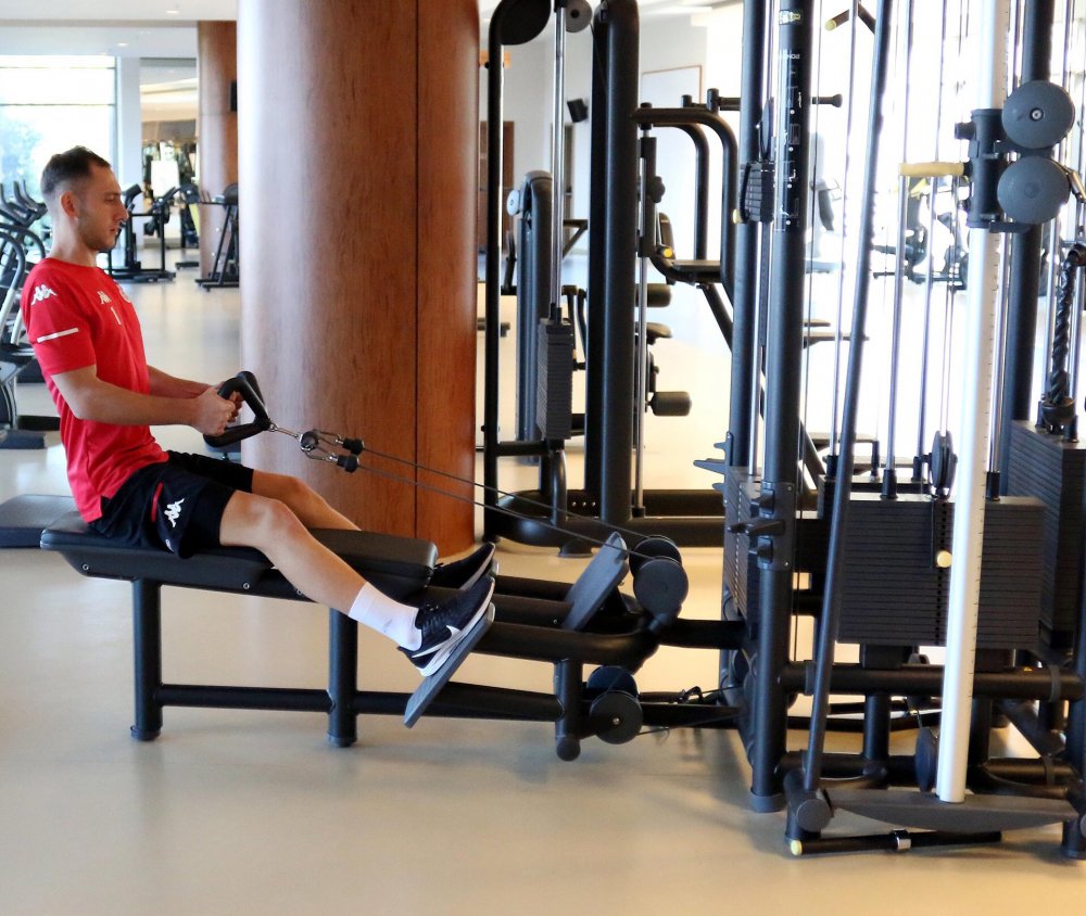 Antalyasporlu futbolcular laktat testinden geçti