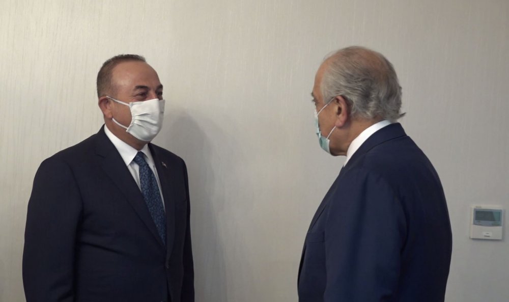 Bakan Çavuşoğlu, ABD'nin Afganistan Özel Temsilcisi Halilzad'ı kabul etti