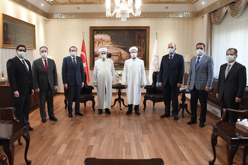 Diyanet İşleri Başkanı Erbaş, Bulgaristan Başmüftüsü'nü kabul etti