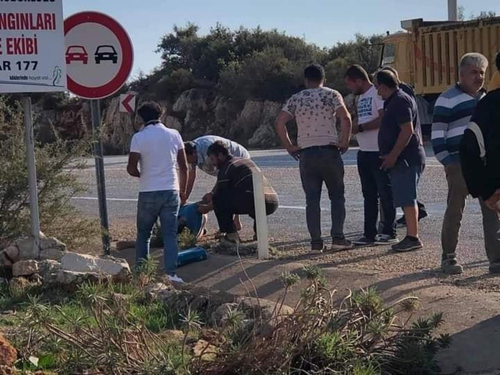 Otomobille çarpışan motosikletin sürücüsü öldü