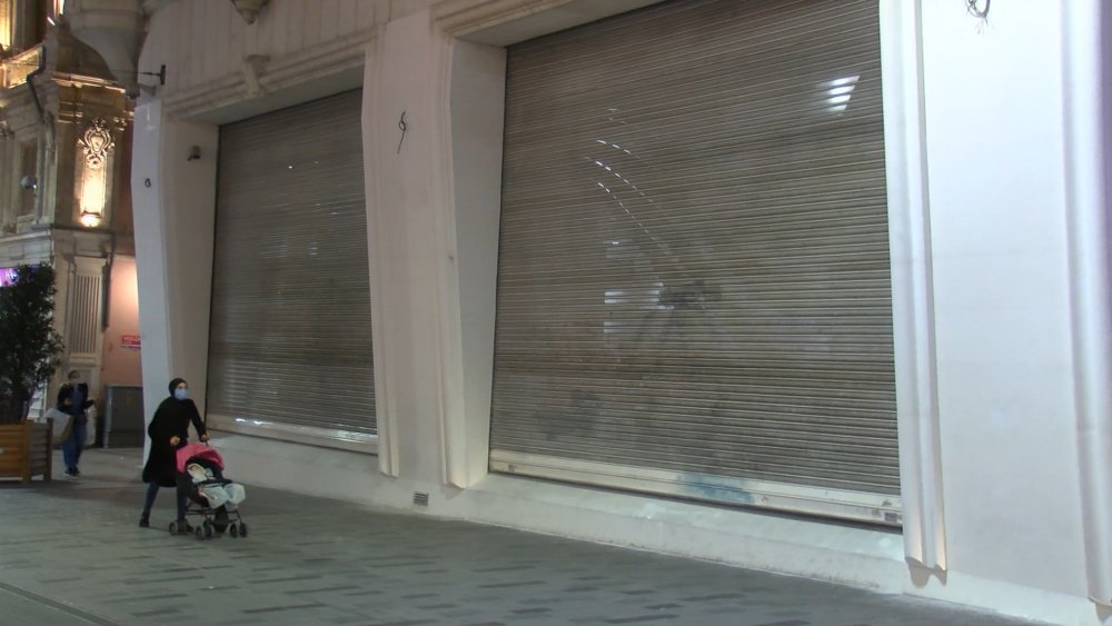Kısıtlama başladı iş yerleri kapandı