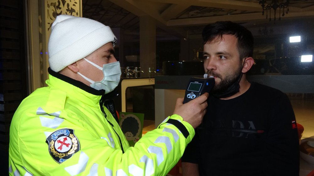 Uygulama noktasından kaçan alkollü sürücü, kovalamaca sonucu yakalandı