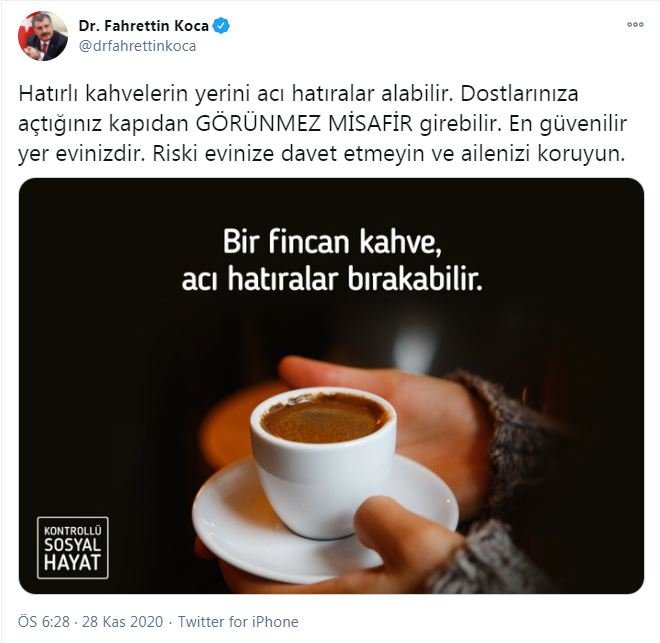 Bakan Koca: En güvenilir yer evinizdir