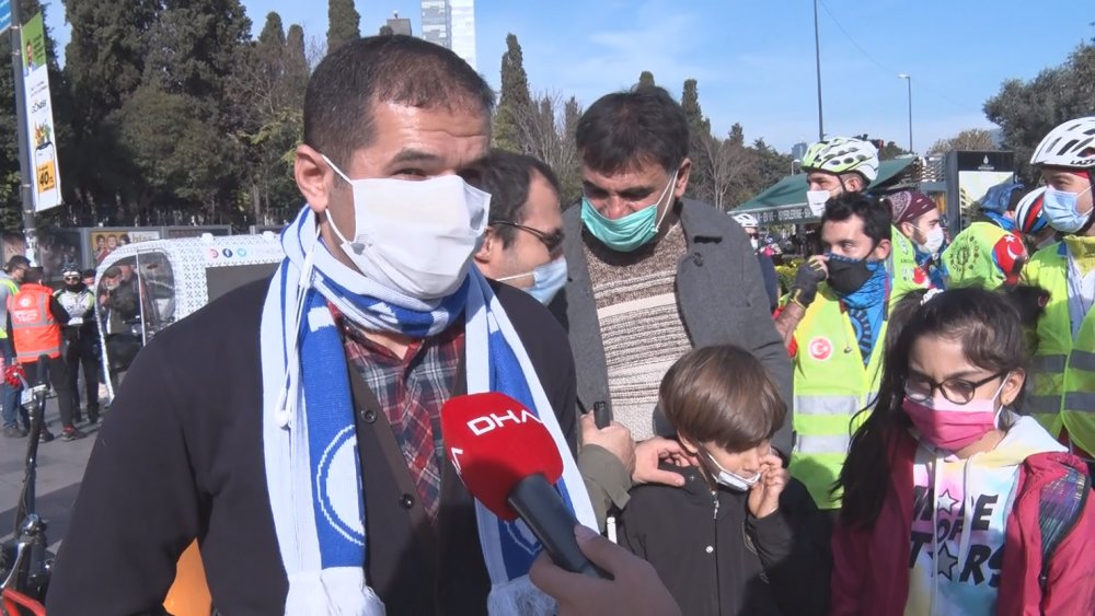 Engellere karşı Şişli’den Üsküdar’a pedal çevirdiler