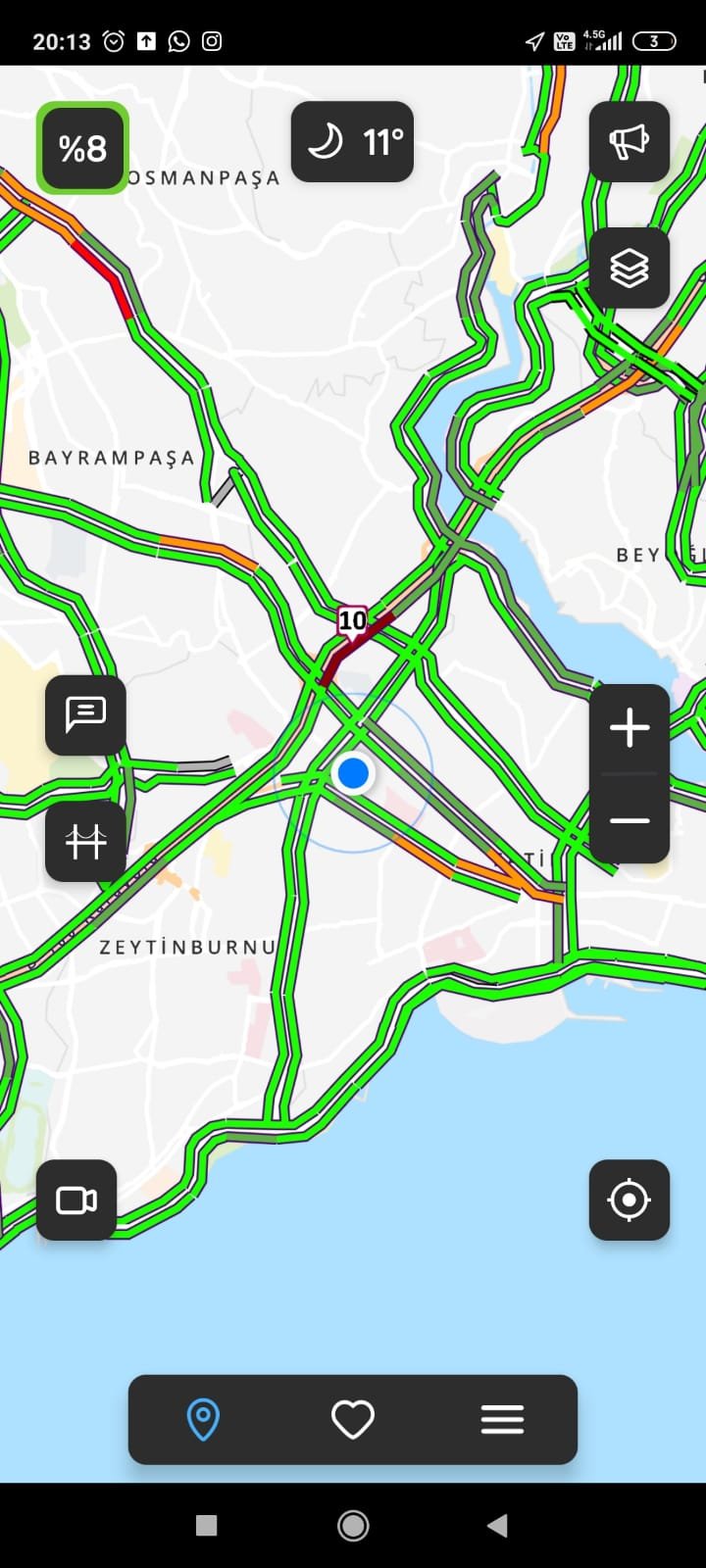 Sokağa çıkma kısıtlaması başladı, trafik yüzde 8'e kadar düştü
