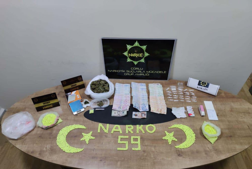 Tekirdağ'da uyuşturucu operasyonu: 2 gözaltı