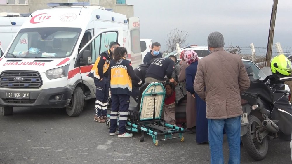 Arnavutköy'de karı koca tartışmasında kan aktı