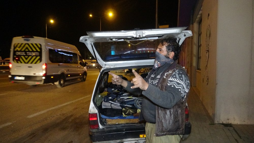 Çocuğuyla otomobilde yaşadığını ileri süren kişiye, ihlalden 6 bin TL ceza