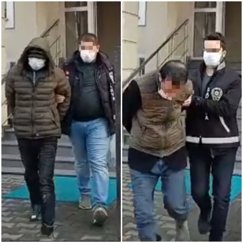 İnşaat sahasından hırsızlık yaparken yakalandılar