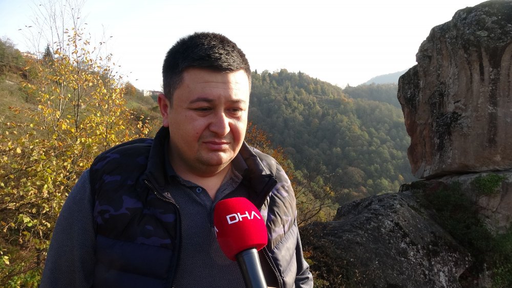 Giresun'da sıra dışı 'gelin kayası' ilgi çekiyor