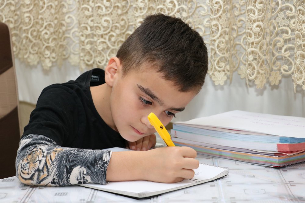 Öğrencilerden, sağlık çalışanlarına anlamlı mektup