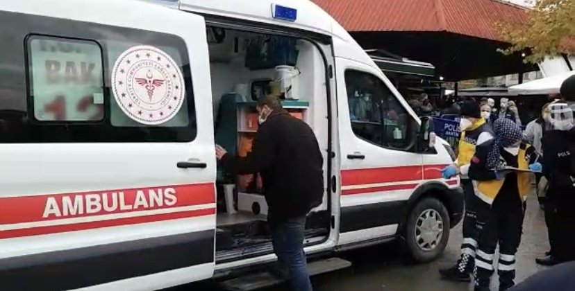 Karantinada olması gerekirken pazar yeri girişinde yakalandı