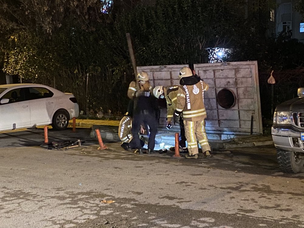Maltepe'de çöp konteynerinden gelen kötü kokular paniğe yol açtı