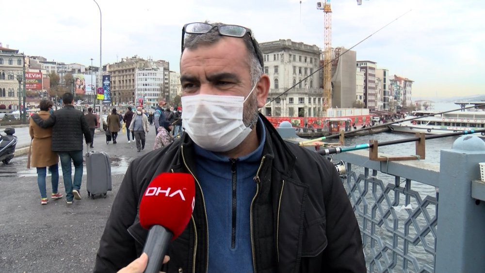 Olta balıkçılarına 3 metre şartı... Galata Köprüsü'ne sarı çizgiler çizildi