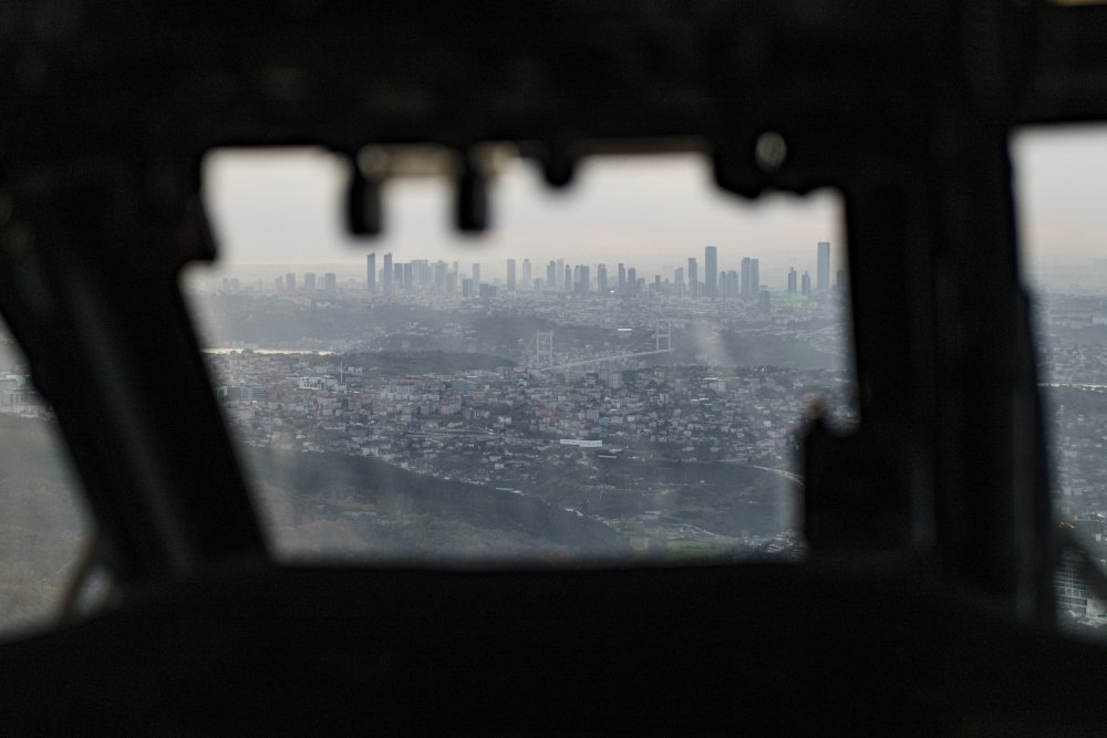 Jandarma İstanbul'da havadan denetim yaptı