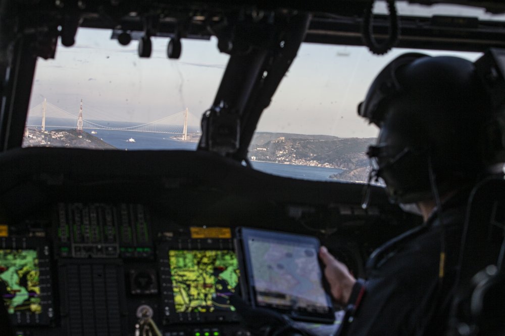 Jandarma İstanbul'da havadan denetim yaptı