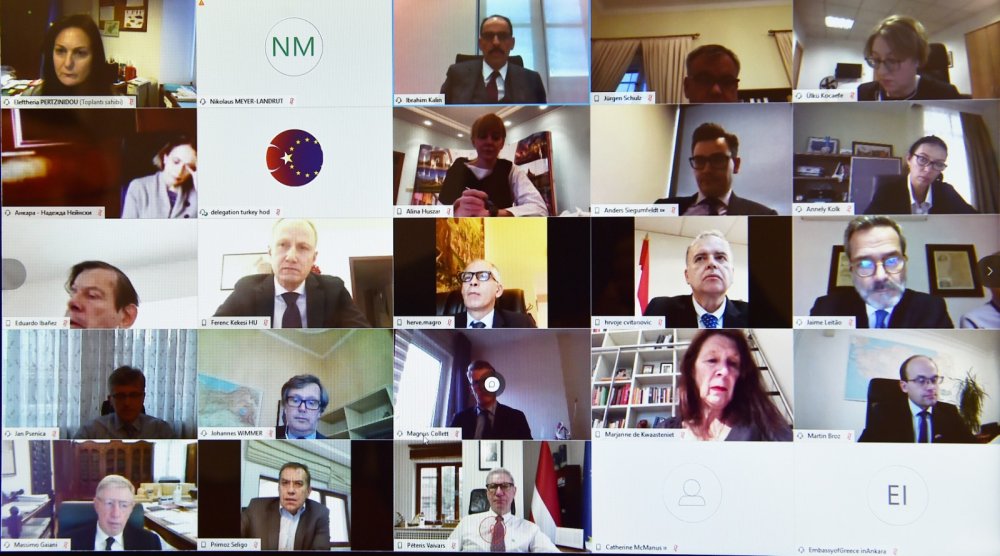 Cumhurbaşkanlığı Sözcüsü Kalın, AB Büyükelçileri ile görüştü