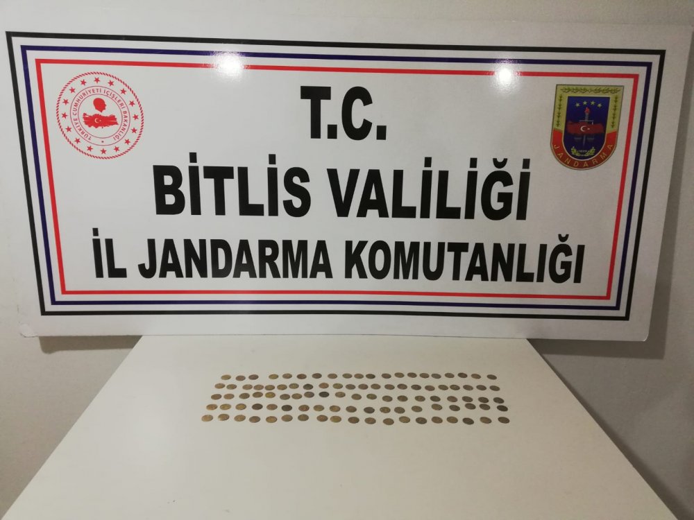 Tatvan'da 103 sikke ve ruhsatsız silahlar ele geçirildi