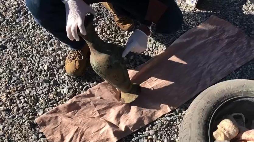 1053 parça tarihi eser ile yakalanan 3 kişiye gözaltı