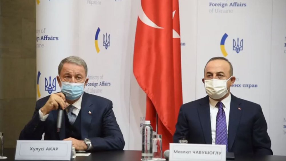 Bakan Akar ve Bakan Çavuşoğlu’nun Kiev’de katıldığı 4’lü toplantı sona erdi