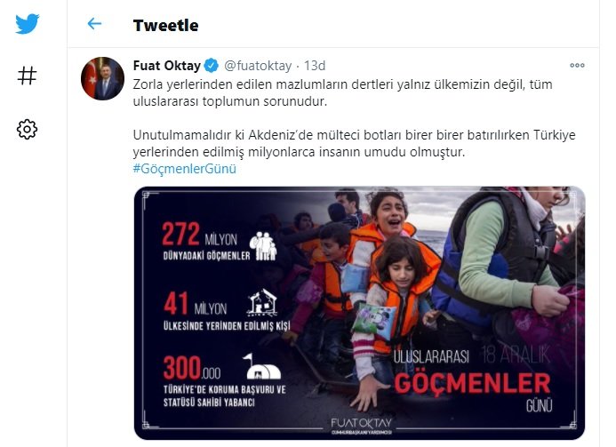 Fuat Oktay: Türkiye milyonlarca insanın umudu olmuştur