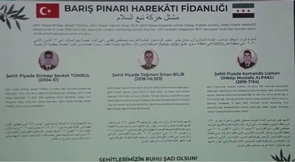 Barış Pınarı bölgesine şehitlerin anısına 525 fidan dikildi