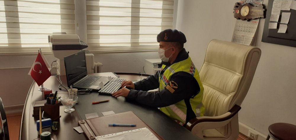 Bingöl'de jandarmadan öğrencilere uzaktan trafik eğitimi