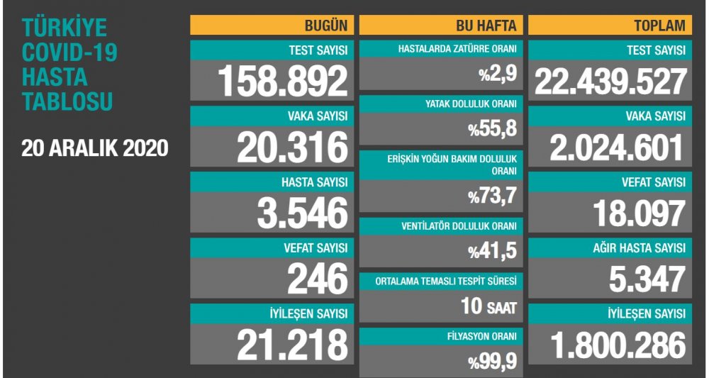 Koronavirüs salgınında can kaybı 18 bin 97'ye yükseldi