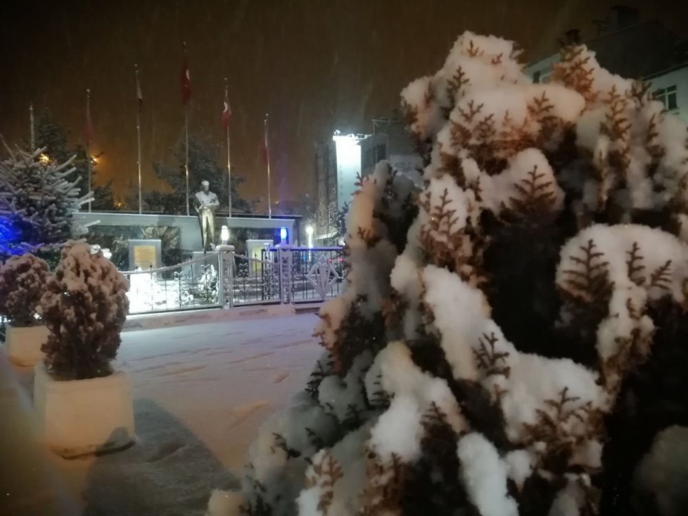 Sivas'ta kar yağışı etkili oluyor