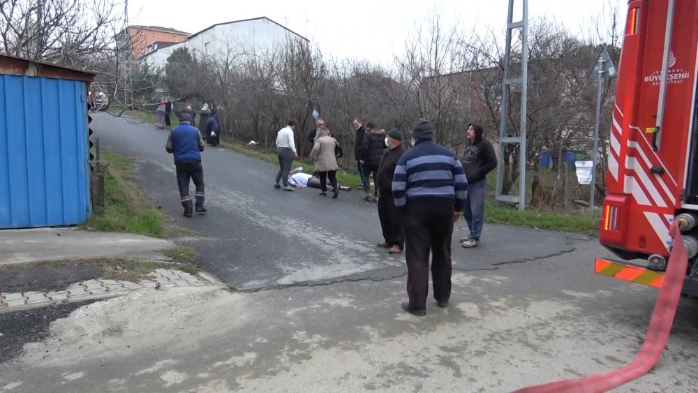 Doğalgaz sobası yangına sebep oldu; çocuklar dumandan etkilendi
